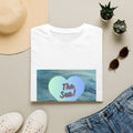 Wave Design + I ❤️ the sea Unisex (original design Jenifergcreates) Softstyle T-Shirt