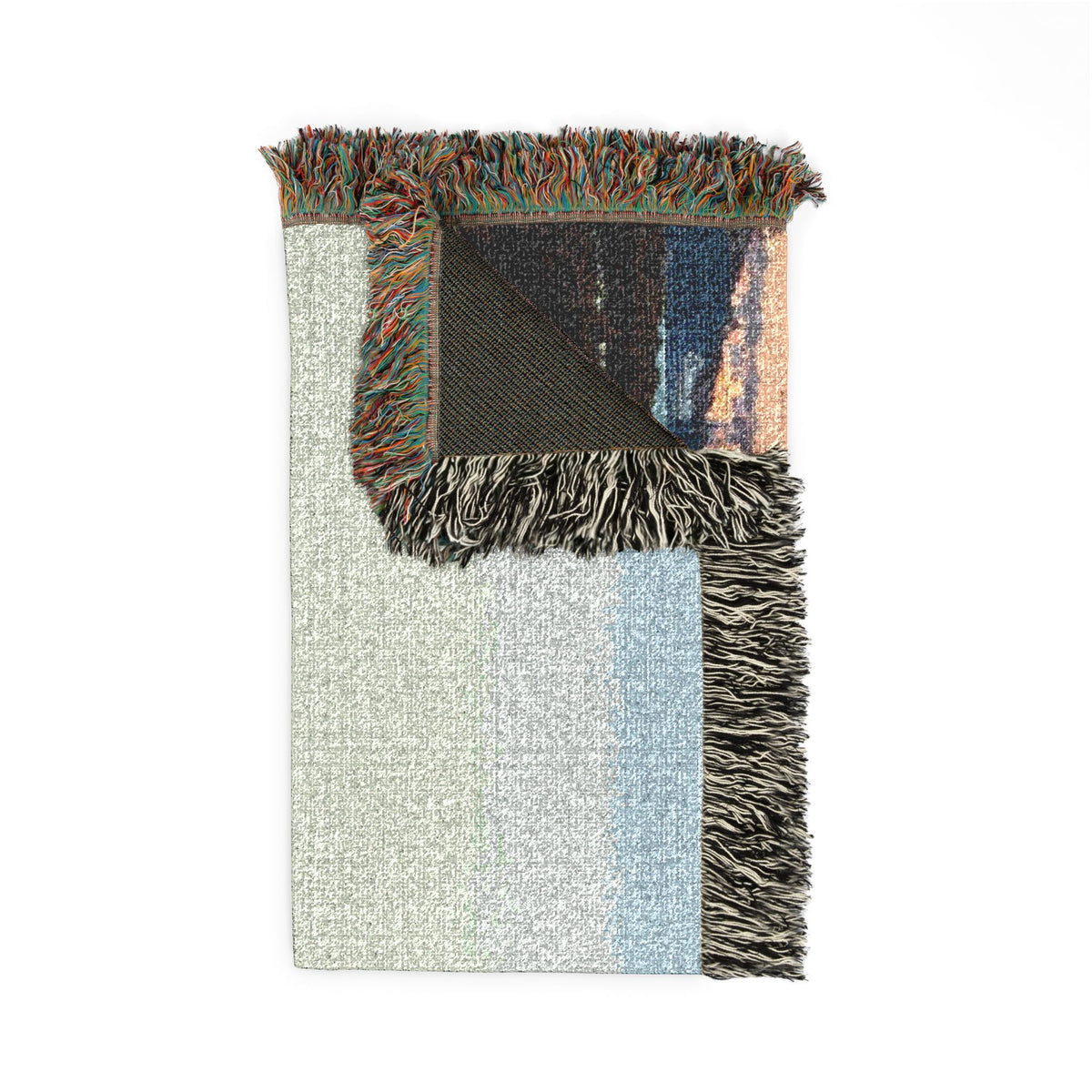 Aucklsnd City morning scape (original photograph Jenifergcreates) Woven Blanket