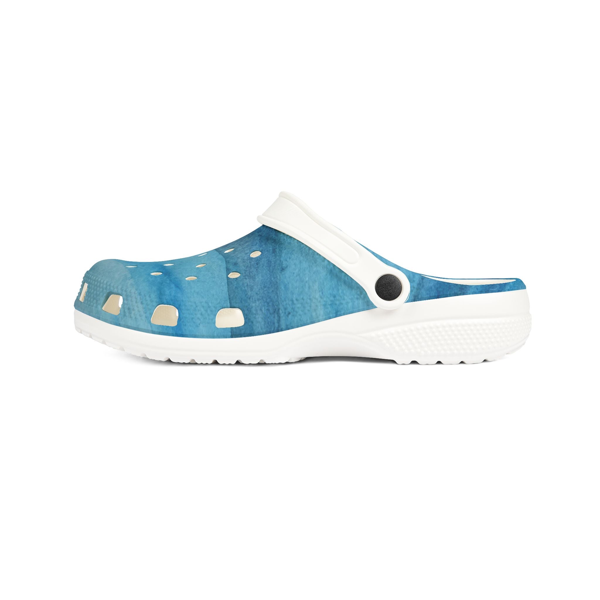 Original wave design watercolour (Jenifergcreates) EVA Foam Rubber Shoes (AOP)