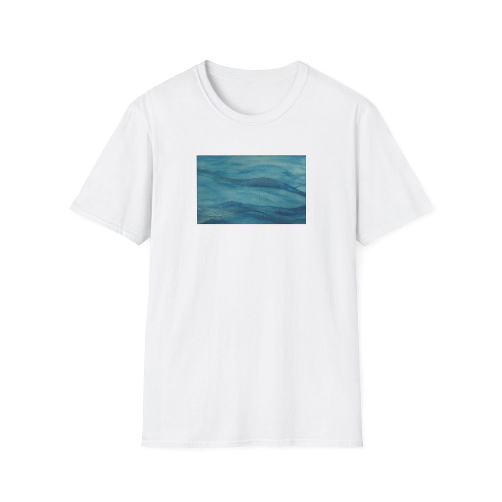 Wave Design (original design watercolour Jenifergcreates) Unisex Softstyle T-Shirt