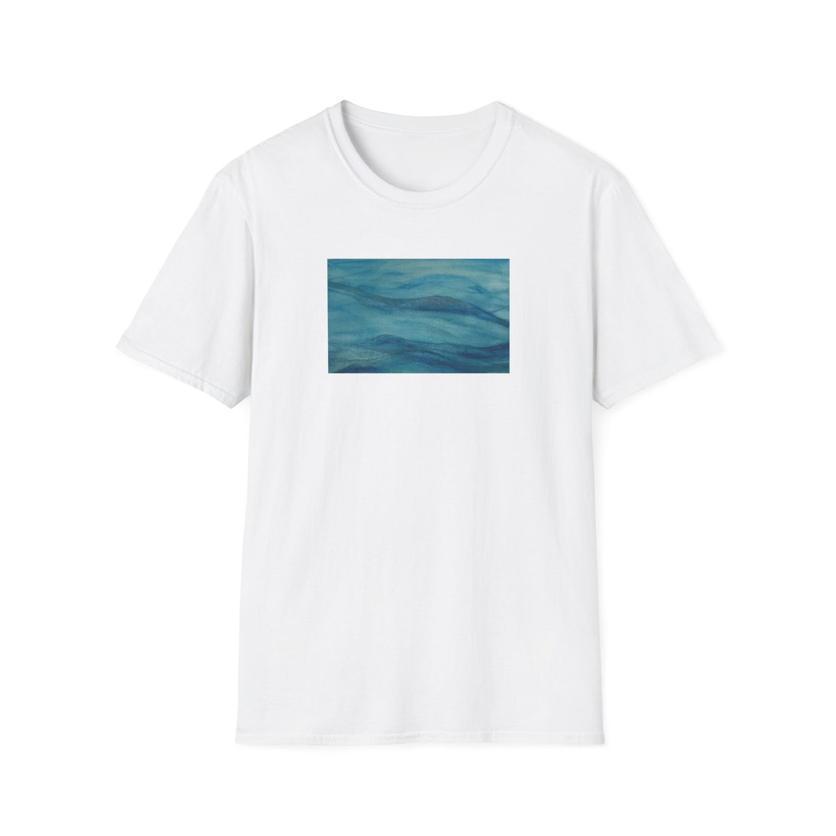 Wave Design (original design watercolour Jenifergcreates) Unisex Softstyle T-Shirt