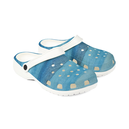 Original wave design watercolour (Jenifergcreates) EVA Foam Rubber Shoes (AOP)